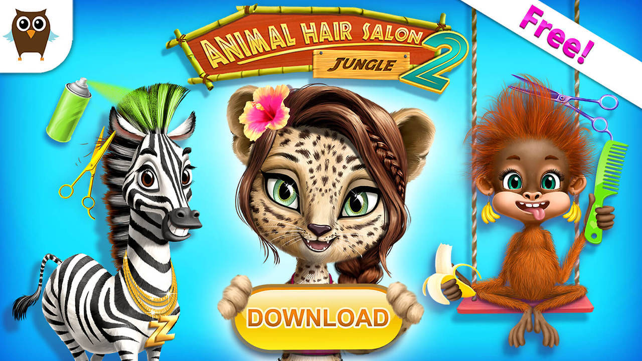 Jungle Animal Hair Salon 2 Ranks #1 on Google Play | TutoTOONS Blog – Kids  Games Studio & Publisher Blog