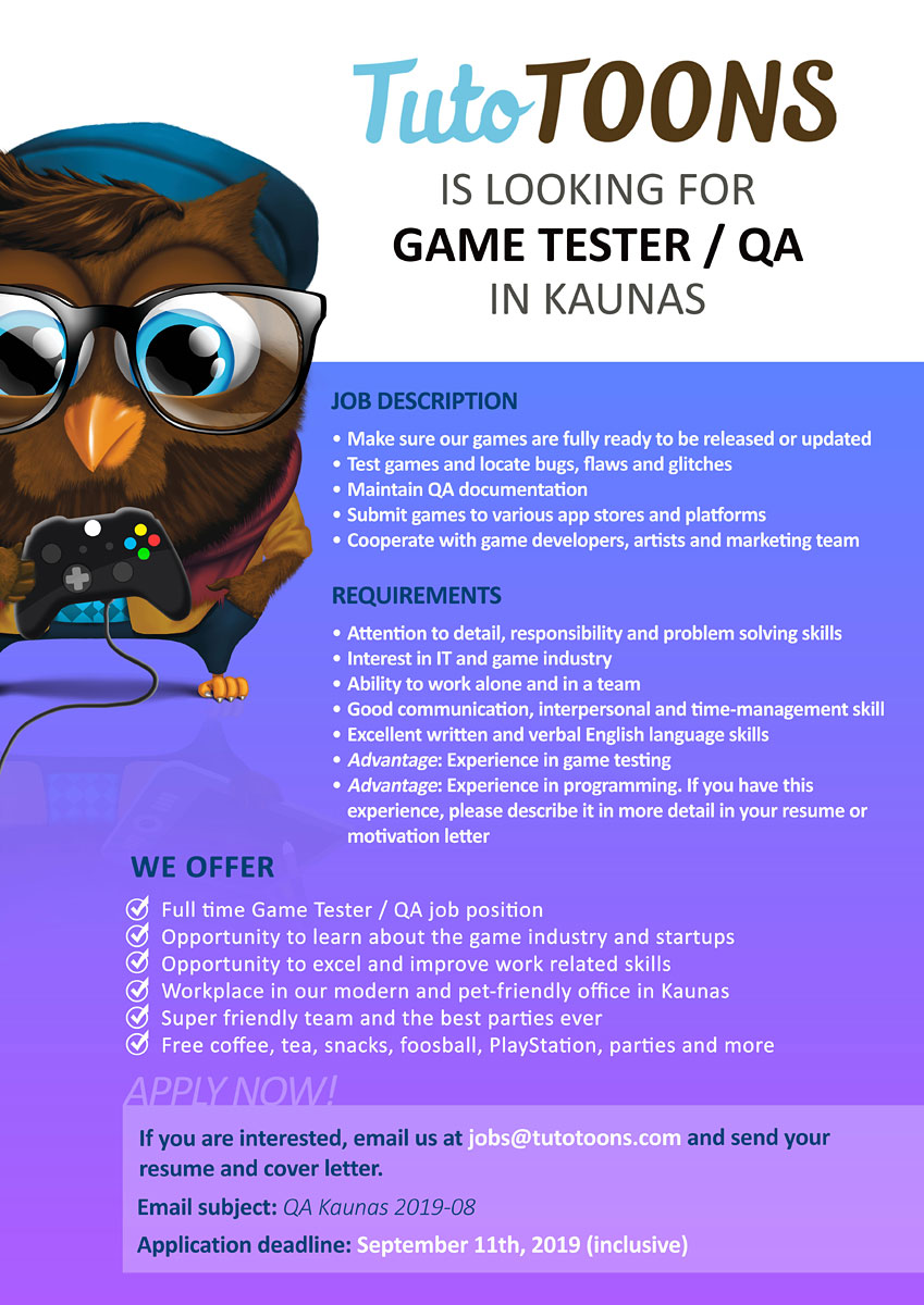 tutotoons-hiring-game-tester-qa-kaunas